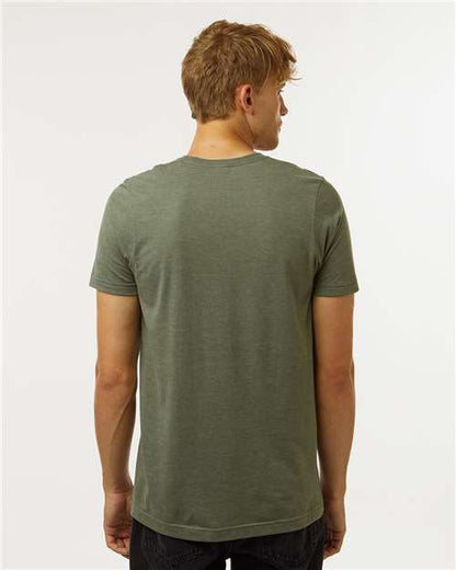 Tultex Combed CVC T-Shirt 602CVC Heather Military Green