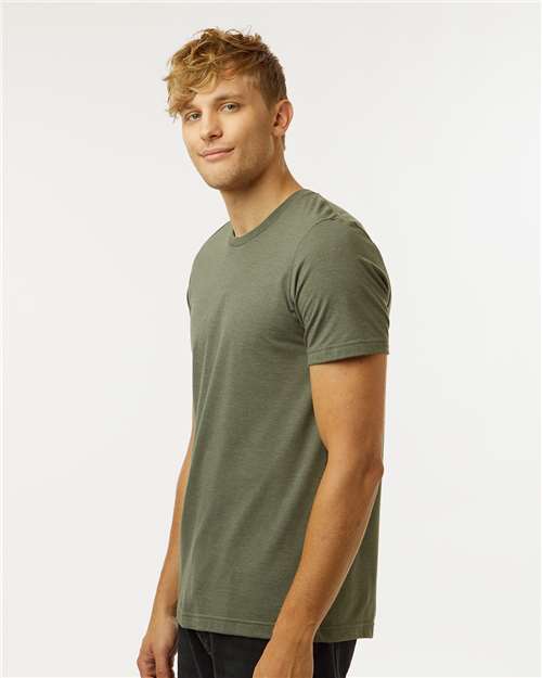 Tultex Combed CVC T-Shirt 602CVC Heather Military Green