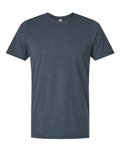 Tultex Combed CVC T-Shirt 602CVC Heather Navy Blue