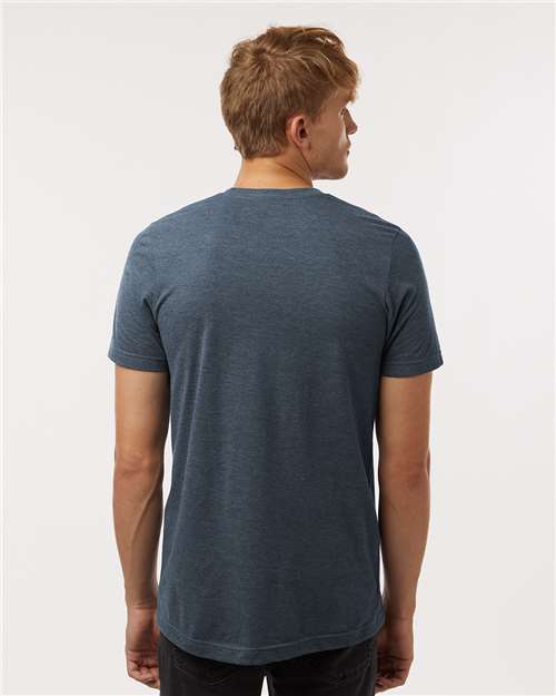 Tultex Combed CVC T-Shirt 602CVC Heather Navy Blue