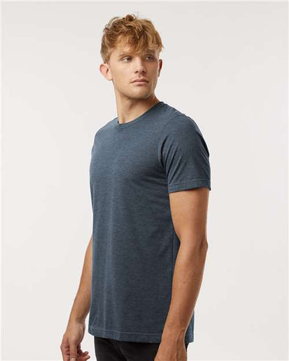 Tultex Combed CVC T-Shirt 602CVC Heather Navy Blue