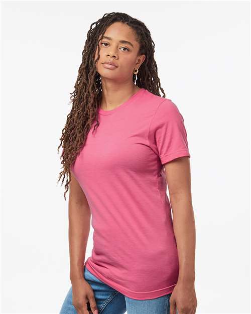 Tultex Combed CVC T-Shirt 602CVC Heather Charity Pink