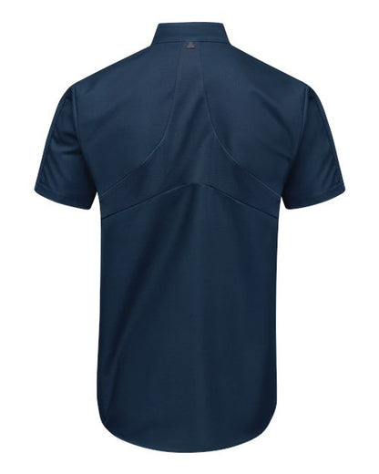 Custom EmbroideredRed Kap Men's Mimix Pro+ Short Sleeve Work Shirt With OilBlok 11856 Navy