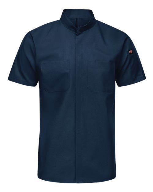 Red Kap Mimix™ Pro+ Short Sleeve Work Shirt With OilBlok SX46 Custom Embroidered Business Logo