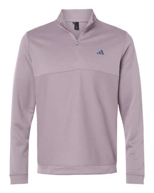 Adidas Ultimate365 Textured Quarter-Zip Pullover A2001 Custom Embroidered Business Logo