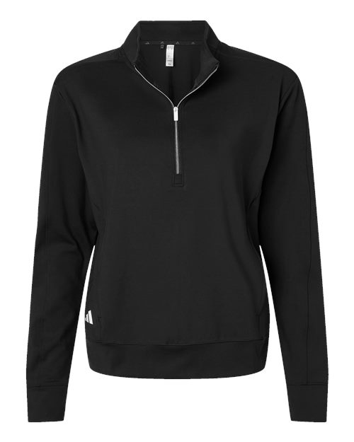 Adidas Women's Ultimate365 Textured Quarter-Zip Pullover A1002 Custom Embroidered Business Logo