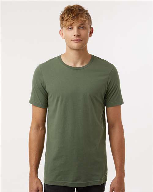Custom Embroidered  Tultex Combed Cotton T-Shirt 602 Military Green