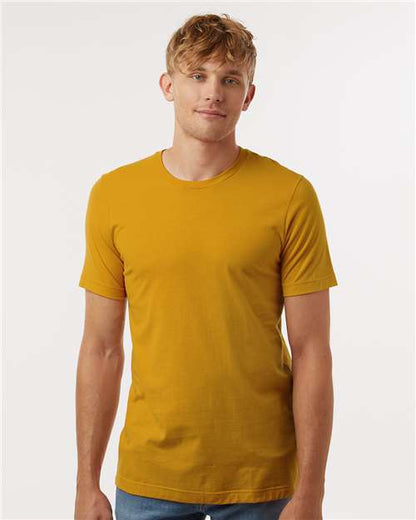 Custom Embroidered  Tultex Combed Cotton T-Shirt 602 Mustard