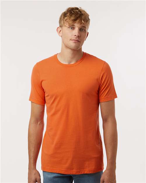 Custom Embroidered  Tultex Combed Cotton T-Shirt 602 Orange