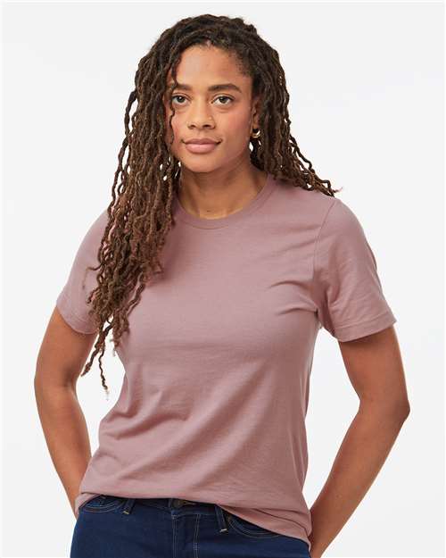 Custom Embroidered  Tultex Combed Cotton T-Shirt 602 Orchid