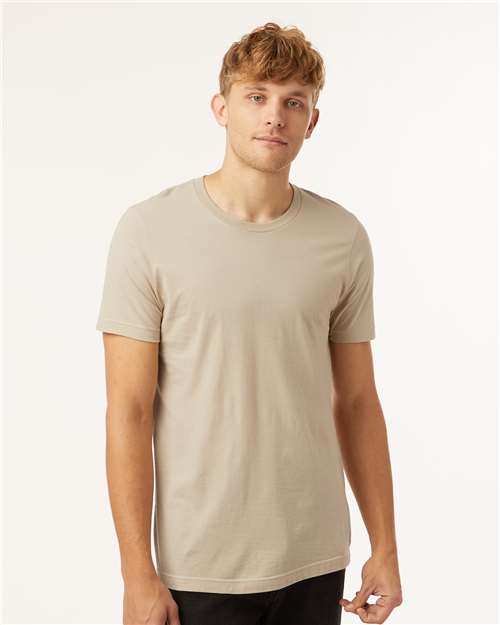 Custom Embroidered  Tultex Combed Cotton T-Shirt 602 Tan