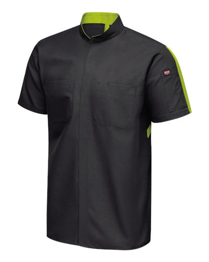 Red Kap Mimix™ Pro+ Short Sleeve Work Shirt With OilBlok SX46 Custom Embroidered Business Logo