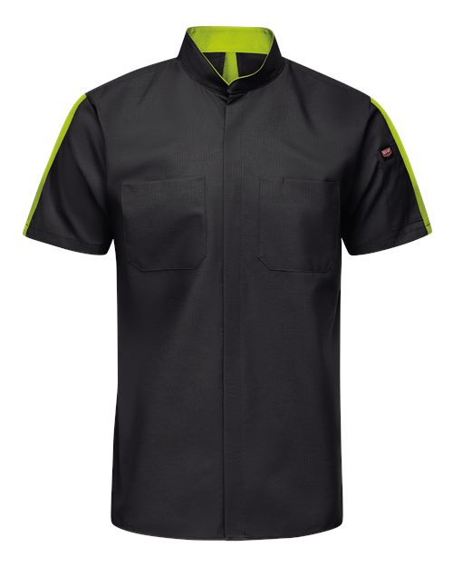 Red Kap Mimix™ Pro+ Short Sleeve Work Shirt With OilBlok SX46 Custom Embroidered Business Logo