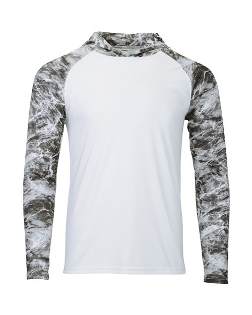Paragon Men's Biloxi Performance Colorblocked Hooded Long Sleeve T-Shirt 11699