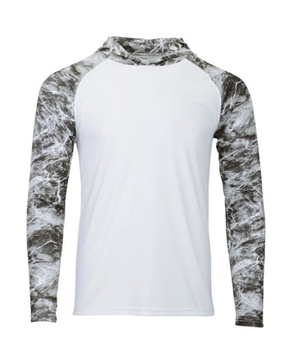 Paragon Men's Biloxi Performance Colorblocked Hooded Long Sleeve T-Shirt 11699