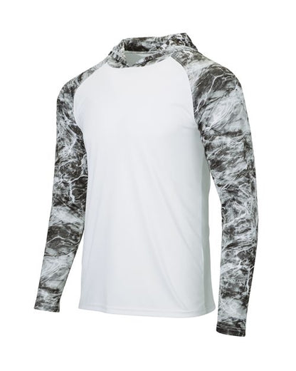Paragon Men's Biloxi Performance Colorblocked Hooded Long Sleeve T-Shirt 11699