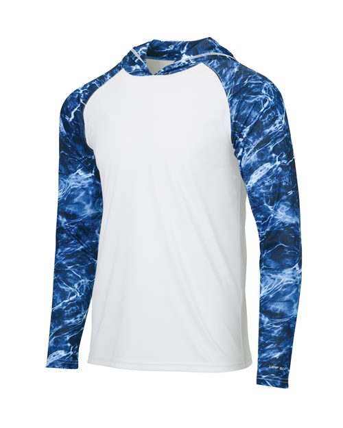Paragon Men's Biloxi Performance Colorblocked Hooded Long Sleeve T-Shirt 11699