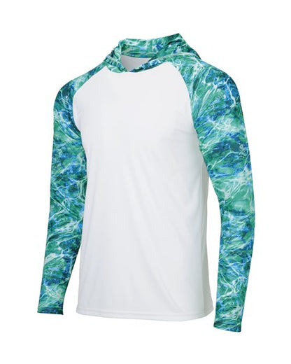 Paragon Men's Biloxi Performance Colorblocked Hooded Long Sleeve T-Shirt 11699