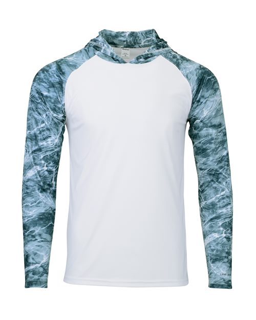 Paragon Men's Biloxi Performance Colorblocked Hooded Long Sleeve T-Shirt 11699
