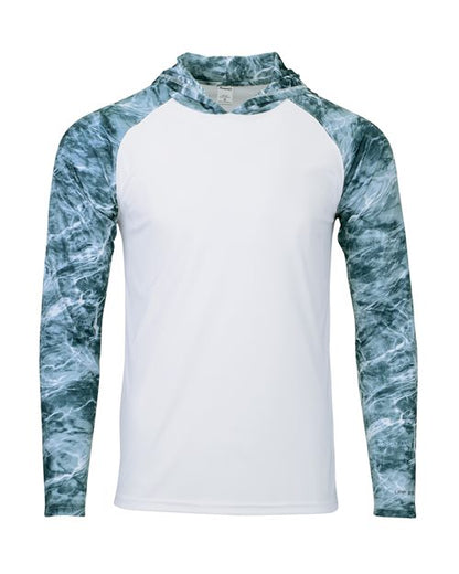 Paragon Men's Biloxi Performance Colorblocked Hooded Long Sleeve T-Shirt 11699