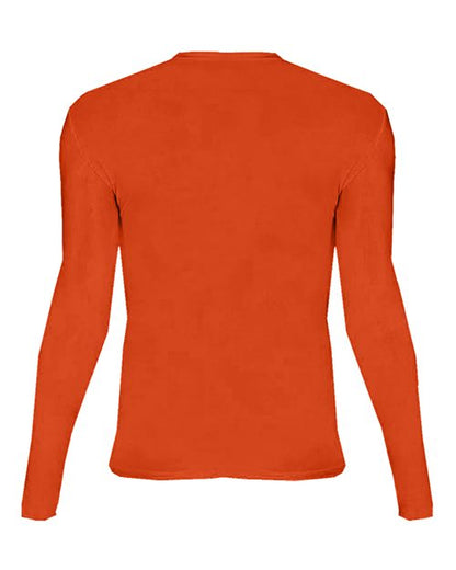 Custom EmbroideredBadger Men's Pro-Compression Long Sleeve T-Shirt 4015 Burnt Orange