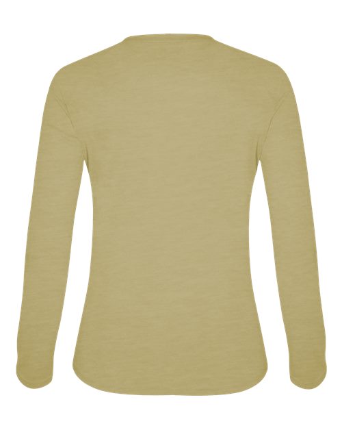 Badger Women's Tri-Blend Long Sleeve T-Shirt 4964 Vegas Gold Heather