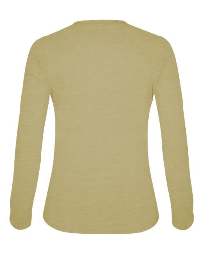 Badger Women's Tri-Blend Long Sleeve T-Shirt 4964 Vegas Gold Heather