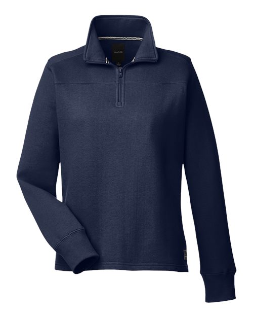 Nautica Women's Anchor Fleece Quarter-Zip Sweatshirt N17397
