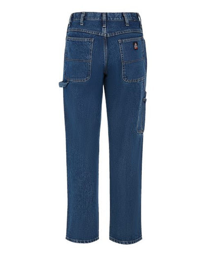 Bulwark Men's Flame Resistant Pre-Washed Denim Dungaree 4620