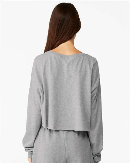BELLA + CANVAS FWD Fashion Women's Crop Long Sleeve Tee 6501 Custom Embroidered Business Logo