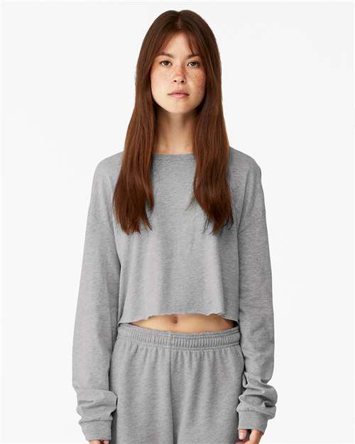 BELLA + CANVAS Women's Jersey Crop Tee 6482 Custom Embroidered Business Logo