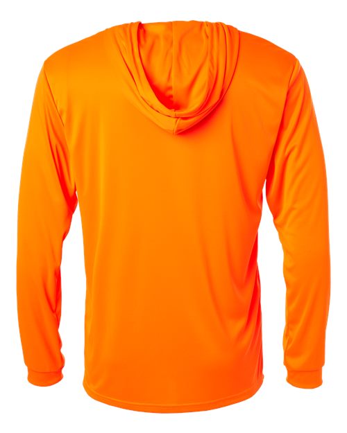 Paragon Bahama Performance Hooded Long Sleeve T-Shirt 220 Neon Orange