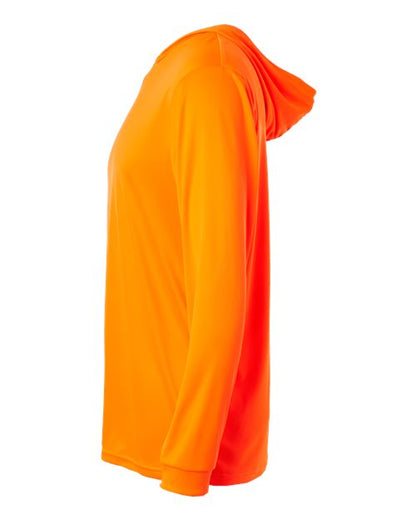 Paragon Bahama Performance Hooded Long Sleeve T-Shirt 220 Neon Orange