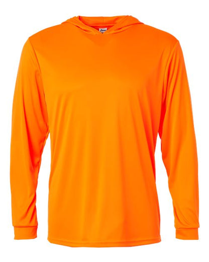Paragon Bahama Performance Hooded Long Sleeve T-Shirt 220 Neon Orange