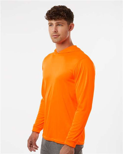 Paragon Bahama Performance Hooded Long Sleeve T-Shirt 220 Neon Orange