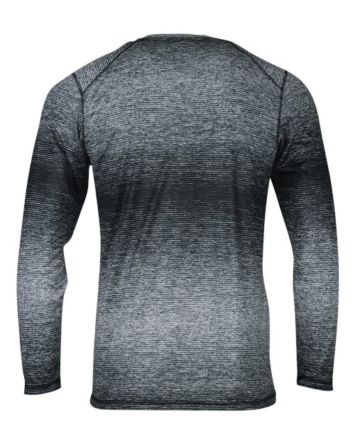 Custom EmbroideredParagon Men's Mirage Performance Long Sleeve T-Shirt 12124 Black
