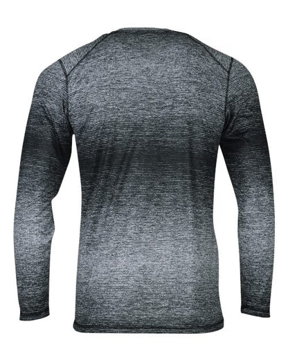 Custom EmbroideredParagon Men's Mirage Performance Long Sleeve T-Shirt 12124 Black