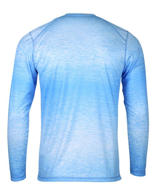 Custom EmbroideredParagon Men's Mirage Performance Long Sleeve T-Shirt 12124 Light Blue