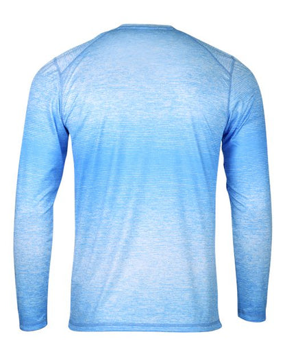 Custom EmbroideredParagon Men's Mirage Performance Long Sleeve T-Shirt 12124 Light Blue