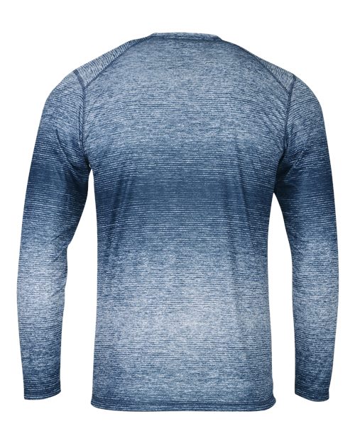 Custom EmbroideredParagon Men's Mirage Performance Long Sleeve T-Shirt 12124 Navy