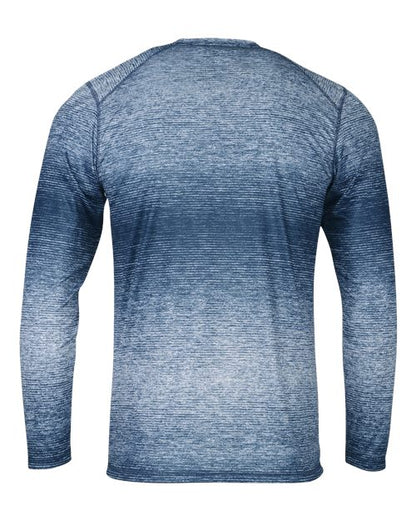 Custom EmbroideredParagon Men's Mirage Performance Long Sleeve T-Shirt 12124 Navy