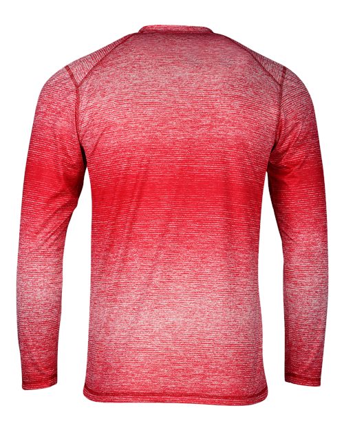 Custom EmbroideredParagon Men's Mirage Performance Long Sleeve T-Shirt 12124 Red
