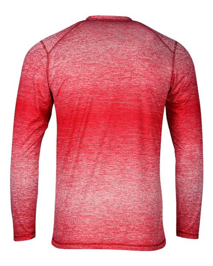 Custom EmbroideredParagon Men's Mirage Performance Long Sleeve T-Shirt 12124 Red