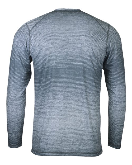 Custom EmbroideredParagon Men's Mirage Performance Long Sleeve T-Shirt 12124 Steel