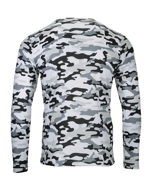 Custom EmbroideredParagon Men's Woodland Performance Long Sleeve T-Shirt 12125 Arctic Camo