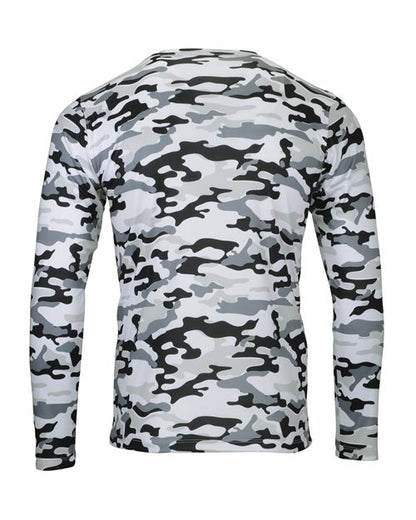 Custom EmbroideredParagon Men's Woodland Performance Long Sleeve T-Shirt 12125 Arctic Camo