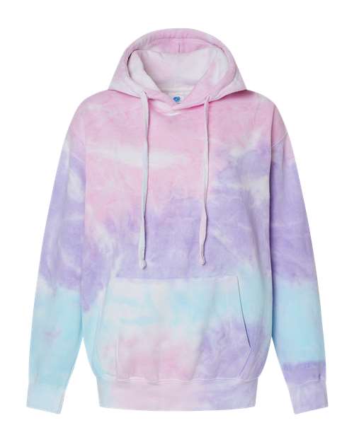 Colortone Youth Tie-Dyed Hooded Sweatshirt 8777Y Cotton Candy