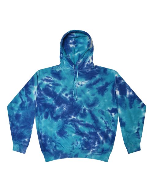 Colortone Youth Tie-Dyed Hooded Sweatshirt 8777Y Multi Blue