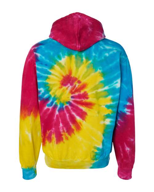 Colortone Youth Tie-Dyed Hooded Sweatshirt 8777Y Reactive Rainbow