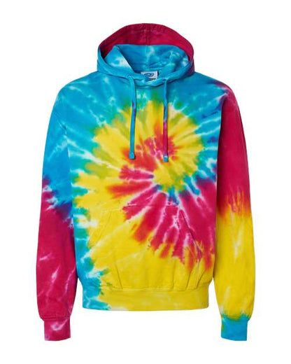 Colortone Youth Tie-Dyed Hooded Sweatshirt 8777Y Reactive Rainbow